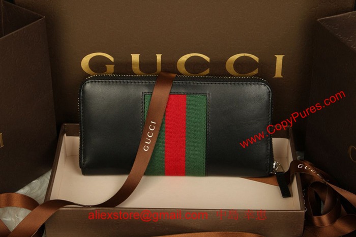 グッチ 財布 GUCCI 長財布 251855  ラウンドファスナー長財布 ブラック